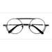 Female s round Black Silver Metal Prescription eyeglasses - Eyebuydirect s Steam