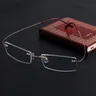 Mode Metall Randlose Brillen Brillen Rahmen Spektakel Rahmen F3MD