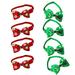 NUOLUX 8Pcs Pet Bow Tie Christmas Themed Collar Adjustable Bowknot Shape Ties Pet Costume Accessories for Dog Cat