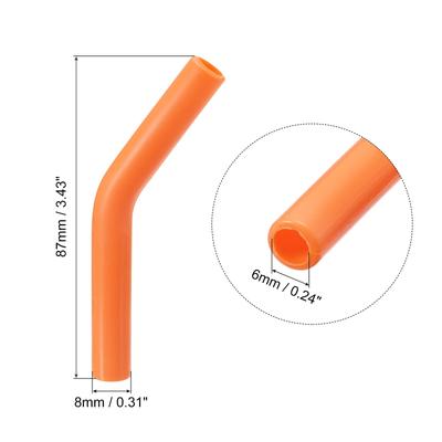 8pcs Silicone Straw Elbows Tip Fit for 6mm/0.24" OD Straws