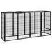 Dcenta 10-Panel Pet Playpen Fence Powder-Coated Steel Panels Animal Exercise Yard Dog Kennel Crate Black 78.7 x 19.7 x 39.4 Inches (L x W x H)