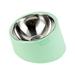 Raised Cat Food Bowls Stainless Steel Cat Bowl Tilted Elevated Cat Bowls Non Spill Kitten Puppy Food Bowl Slanted Dog Bowl Elevated Dish for Pets Dog Feeder Feeding Bowl for Cat - green
