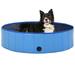 moobody Foldable Dog Bath Swimming Pool PVC Collapsible Pet Bathing Tub Portable Large Small Cat Dog Pet SPA Bathtub for Indoor and Outdoor Blue 47.2 x 11.8 Inches (Diameter x H)