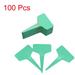 Ploknplq Garden Decor Garden Stakes 100Pc T-Type Tags Markers Nursery Tray Garden Labels Home Decor Green