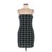 Shein Casual Dress - Sheath: Green Grid Dresses - Women's Size Medium