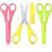Scissors for Children and Teens Right and Lefty Support Easy-Open Squeeze Handles Safety Scissors Toddler Safety Craft Scissors Student & Children s Handmade Scissors