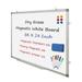 Magnetic Whiteboard Dry Erase White Board 36 X 24 Aluminum Frame 1 Erasers 6 Markers and 6 Magnets