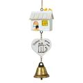 SSBSM Wind Chimes Attractive Pleasant Voice Decorative Bird House Cage Wind-bell Home Pendant Ornament for Balcony