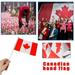 Ploknplq Home Decor Funny Flags Hand-Cranked Flag 8 Flag Canadian 10Pcs Hand-Cranked Canada Home Decor Flags for Room Red