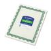1PC Geographics Parchment Paper Certificates 8.5 x 11 Optima Green with White Border 25/Pack