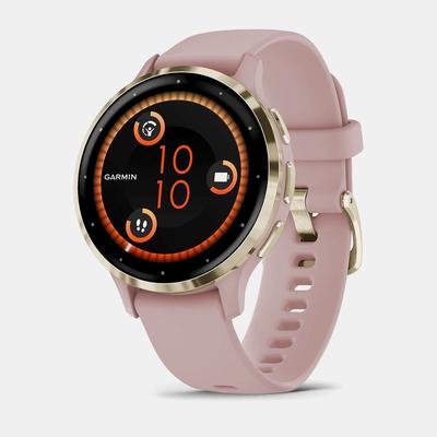Garmin Venu 3s GPS Watch GPS Watches Soft Gold with Dust Rose Band