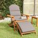 Anself Adirondack Patio Chair with Footrest Solid Wood Acacia