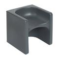 ECR4Kids Tri-Me 3-In-1 Cube Chair Kids Furniture Dark Grey