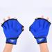 2 Pairs Swimming Gloves Aqua Fit Swim Training Gloves Neoprene Gloves Webbed Fitness Water Resistance Training Gloves for Swimming Diving with Wrist Strap