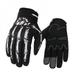 Sport Gloves Full Finger Cycling Gloves Biker Racing Motorcycle Mitten Polyester Skeleton Goth Skull Bone Gloves