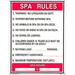 Poolmaster Sign for a Residential or Commercial Swimming Pools and Spas General Commercial Spa Rules