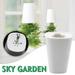 Ploknplq Flower Pots Pots Indoor Sky Upside Down Recycled Hanging Planter Pot Upside Down Sky Planting Pot Hanging Planter White