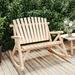 Anself 2-Seater Patio Rocking Bench 48.4 x37.8 x40.2 Solid Wood Spruce