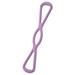 8 Word Portable Exercise TPR Training Workout Muscle Shoulder Neck Stretching Rubber Bands Yoga Resistance Chest Expander PURPLE