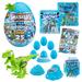 Smashers Dino Ice Age Raptor Series 3 by ZURU Surprise Egg with Over 25 Surprises! - Slime Dinosaur Toy Collectibles Toys for Boys and Kids (Raptor) Blue