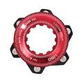 Yucurem Centerlock to 6-hole Hub Disc Center Lock Conversion Bicycle Adapter (Red)