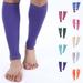 Doc Miller Calf Compression Sleeve Men and Women - 20-30mmHg Shin Splint Compression Sleeve Recover Varicose Veins Torn Calf and Pain Relief - 1 Pair Calf Sleeves Violet Color - Small Size