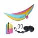 Camping Hammock - Portable Hammock Single or Double Hammock Camping Accessories - sky blue + yellow + pink