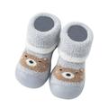 ZMHEGW Toddler Kids Baby Boys Girls Shoes First Walkers Thickened Warm Cute Cartoon Socks Shoes Antislip Shoes Prewalker Sneaker Outfit Moccasins Baby Boy I N C Shoes Toddler Tennis