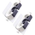 2pcs Clothing Rack White Wall Hanging Organizer White Broom Wall Mounted Mop Hanger Mop Wall Hanger Broom Holder Mop Broom Holder Broom Organizer Broomstick Mop Clip Mop Holder Set