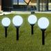 Andoer Outdoor Garden Solar Lamp Solar Ball Light LED 5.9 4pcs with Ground Spike