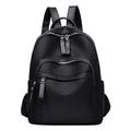 PMUYBHF Backpack School Teen Boy Ladies Fashion Solid Color Cloth Large Capacity Schoolbag Adjustable Shoulder Belt Double Zipper Backpack Laptop Bag Mini Shoulder Bag for Women Summer