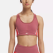 Women's Lux Racer Padded Colorblock Bra in Red