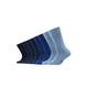 Socken S.OLIVER "Socken Kinder Strümpfe mit weichem Bund Baumwolle Pflegeleicht" Gr. 35/38, blau (blue) Kinder Socken