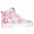 Skechers Girl's Twi-Lites 2.0 - Star Gloss Sneaker | Size 12.5 | Light Pink | Synthetic/Textile