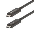 StarTech.com 2 m Aktives Thunderbolt 4 Kabel - 40 Gbit/s - 100W PD - 4K/8K Video/Display Kabel - Thunderbolt Kabel - kompatibel mit USB4/DP Alt Mode, Thunderbolt 3, USB 3.2/Typ-C (A40G2MB-TB4-CABLE)