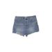 Jessica Simpson Denim Shorts: Blue Solid Bottoms - Women's Size 3 - Medium Wash