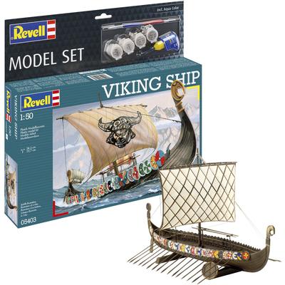 Modellbausatz REVELL "Wikinger Schiff", bunt, Modellbausätze, KinderH:23,7cm L:38,5cm, Made in Europe, H:23,7cm L:38,5cm