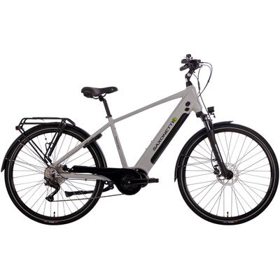 E-Bike SAXONETTE "Premium Sport (Diamant)" Gr. 48, silber (silberfarben), E-Bikes, 48cm, 28 Zoll (71,12cm), Pedelec, Elektrofahrrad für Herren