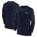 Men's Nike Navy New England Patriots Sideline Coach Performance Long Sleeve T-Shirt