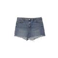 Gap Denim Shorts: Blue Solid Bottoms - Women's Size 34 - Medium Wash