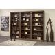 Martin Furniture Avondale 3 Bookcases & 1 Ladder Wood in Brown | 94 H x 120 W x 15 D in | Wayfair AE4094KIT3