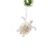 The Holiday Aisle® Garrik Glass Turtle Hanging Figurine Ornament Glass in Brown/White | 5 H x 4.5 W x 2 D in | Wayfair