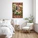 Trinx Kimberle Mushrooms & Into The Forest I Go - 1 Piece Rectangle Graphic Art Print On Wrapped Canvas in Brown/Green | Wayfair
