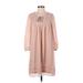 One September Casual Dress - Popover: Tan Dresses - Women's Size Small