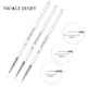 3Pcs Acrylic French Stripe Nail Brushes Set Manicure Ultra-thin Line Drawing Pen UV Gel Painting