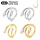 1/10pcs G23 Titanium Piercing Nose Ring Hoop earrings Piercing Body Jewelry zircon Labret Ear Tragus