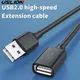 USLION USB Extension Cable USB 2.0 Extension Cable Male To Female Data Sync Cable Suitable for PC TV