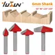 YUSUN 3D V Typ Stoßen Cutter Bit Router Bit CNC Vhm Schneider Holz Fräser Für Holz Bit Gesicht mühle