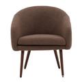 Fauteuil tendance en peluche marron