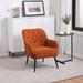 Accent Chair Modern Mid Century Velvet Sherpa Armchair Comfy Arm Chair for Livingroom Bedroom Office Waiting Room Barrel Chair